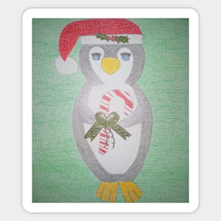 Christmas Penguin Sticker